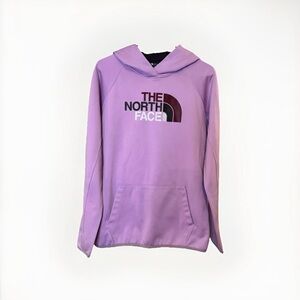 🚫 (SOLD)The North Face Womens Logo Lavender/Black Front Pocket Pullover Hoodie